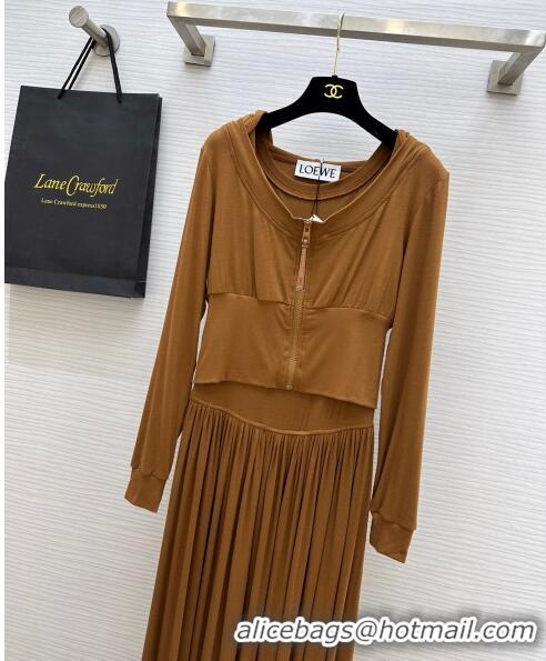 Well Crafted Loewe Jacket and Dress L102319 Brown 2023