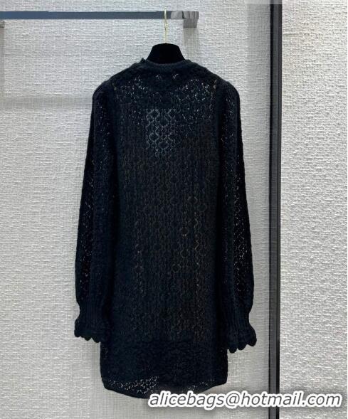 Luxurious Inexpensive Chanel Knit Dress CH102317 Black 2023