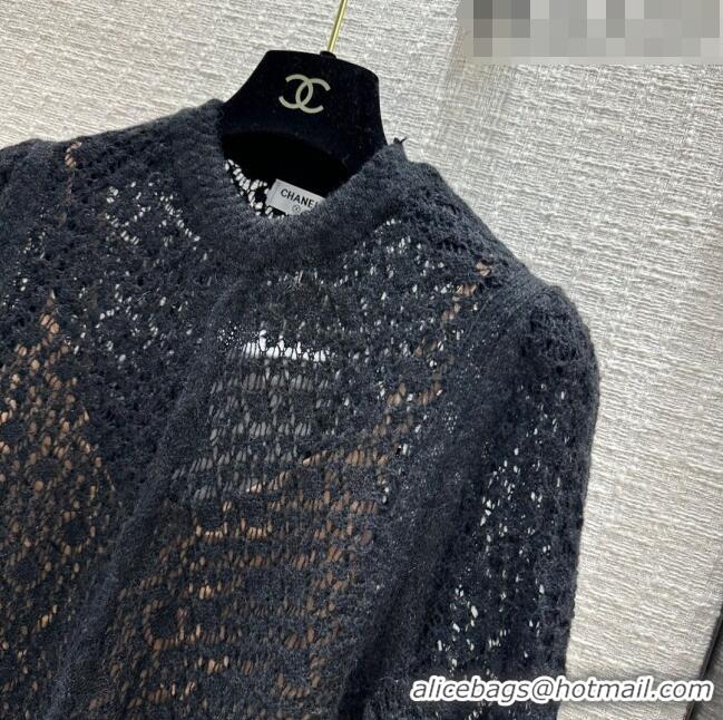 Luxurious Inexpensive Chanel Knit Dress CH102317 Black 2023