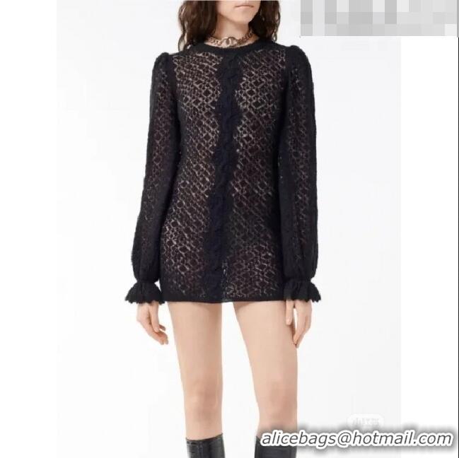 Luxurious Inexpensive Chanel Knit Dress CH102317 Black 2023