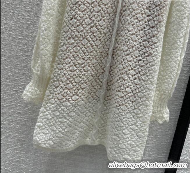 Super Quality Chanel Knit Dress CH102318 White 2023