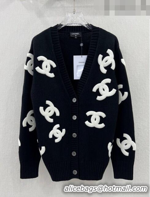 ​Top Design Chanel Wool & Cashmere Cardigan CH102324 Black 2023