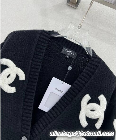 ​Top Design Chanel Wool & Cashmere Cardigan CH102324 Black 2023