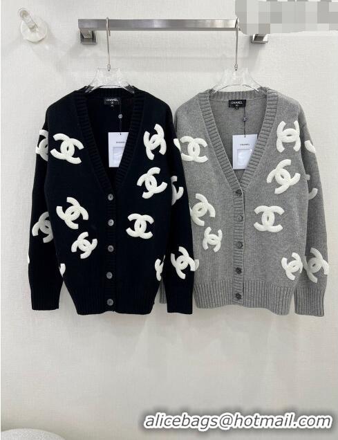 ​Good Looking Chanel Wool & Cashmere Cardigan CH102325 Grey 2023