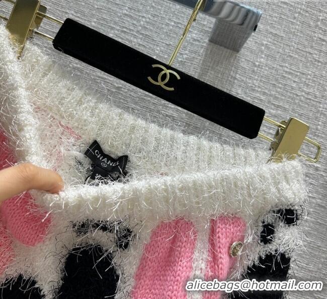 Unique Discount Chanel Cashmere Skirt CH102331 White/Pink 2023