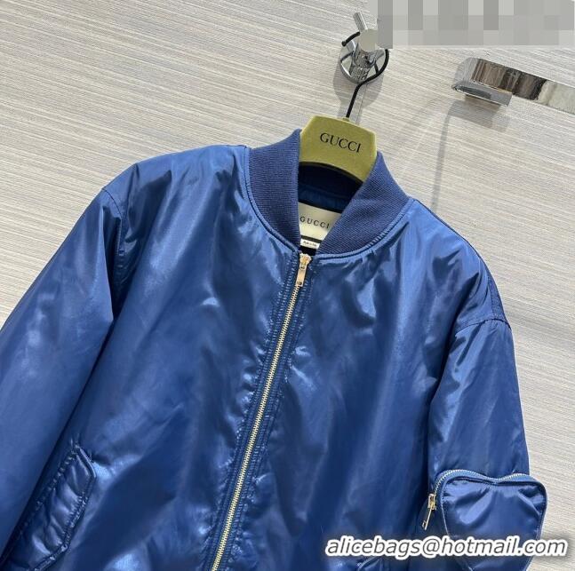 Top Quality Gucci Padded Jacket G102332 Blue 2023