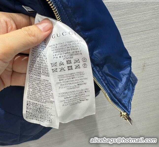 Top Quality Gucci Padded Jacket G102332 Blue 2023