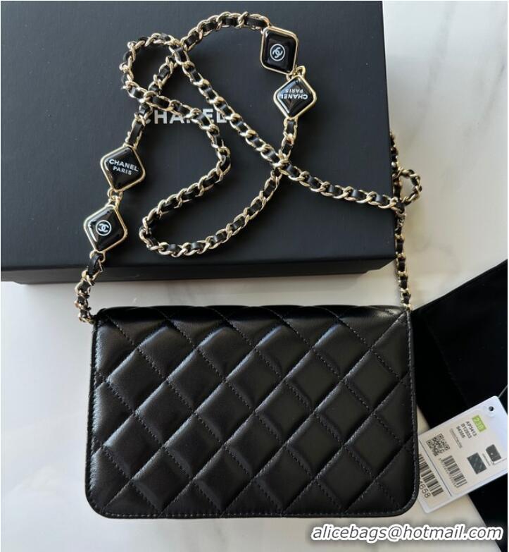 Buy Fashionable Chanel WALLET ON CHAIN AP3413 Black