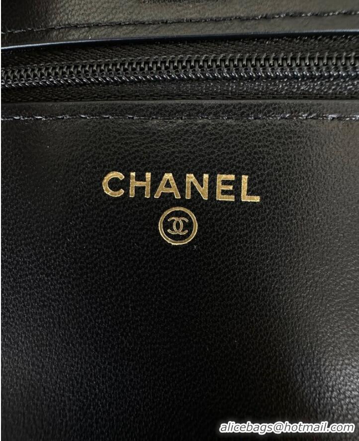 Buy Fashionable Chanel WALLET ON CHAIN AP3413 Black