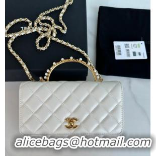 Good Taste Chanel SMALL FLAP BAG AP3504 White