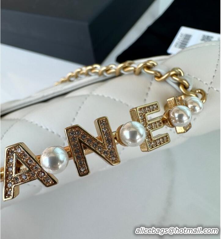 Good Taste Chanel SMALL FLAP BAG AP3504 White