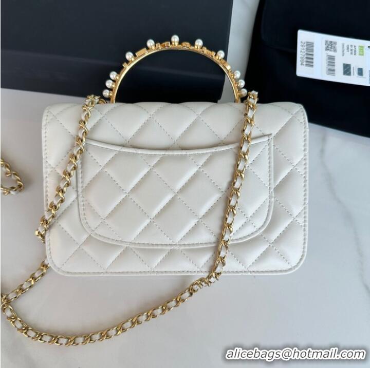 Good Taste Chanel SMALL FLAP BAG AP3504 White