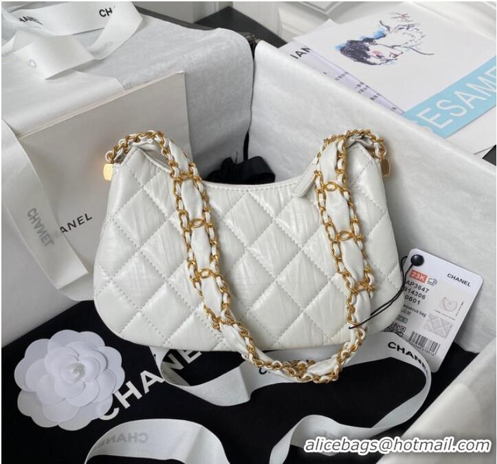 Good Product Chanel SMALL HOBO HANDBAG AP3647 White