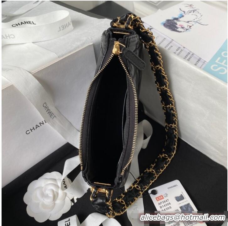 Best Price Chanel SMALL HOBO HANDBAG AP3647 Black