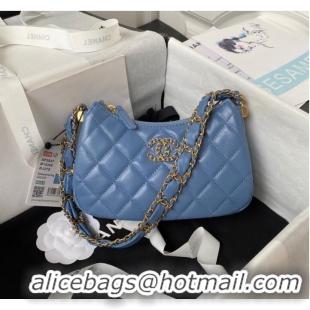 Promotional Discount Chanel SMALL HOBO HANDBAG AP3647 blue