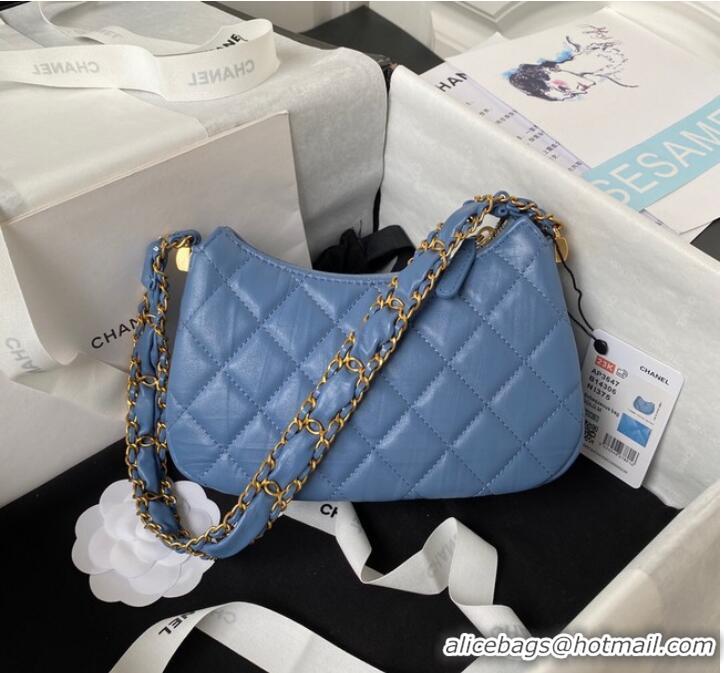 Promotional Discount Chanel SMALL HOBO HANDBAG AP3647 blue