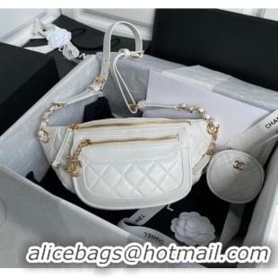 Most Popular Chanel pocket AS1077 White