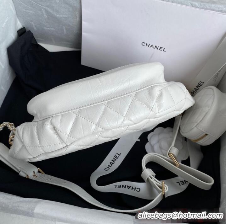 Most Popular Chanel pocket AS1077 White