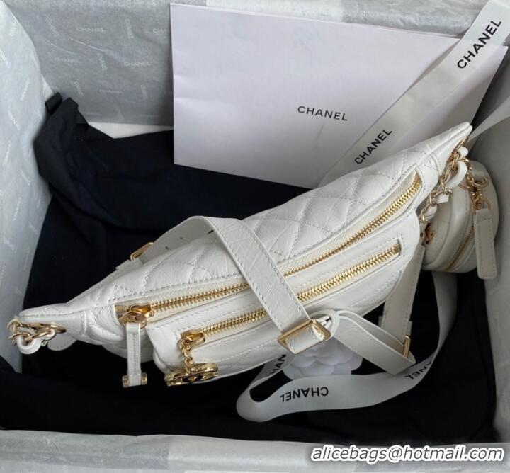 Most Popular Chanel pocket AS1077 White