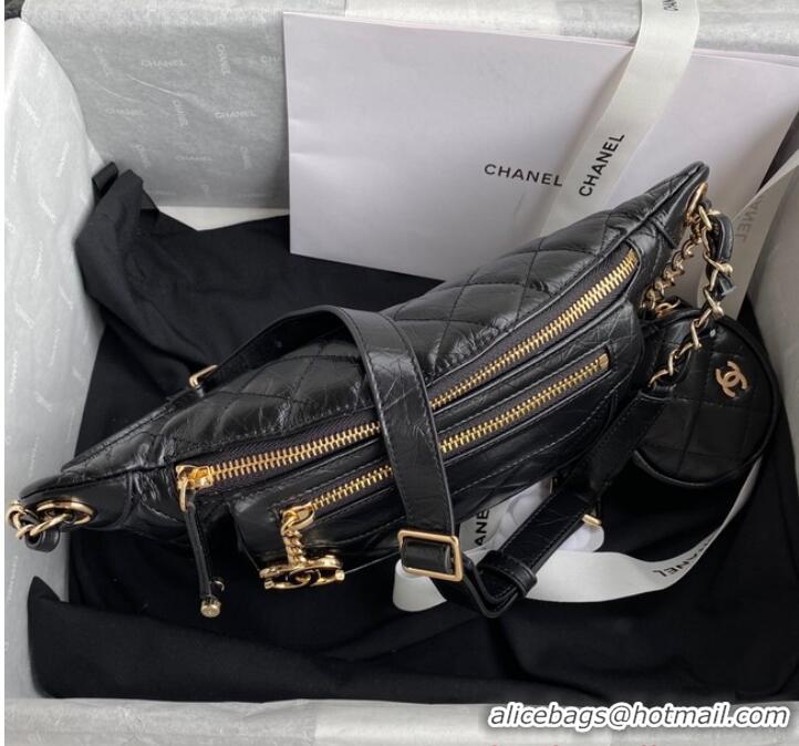 Luxury Discount Chanel pocket AS1077 Black