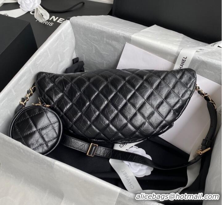 Luxury Discount Chanel pocket AS1077 Black