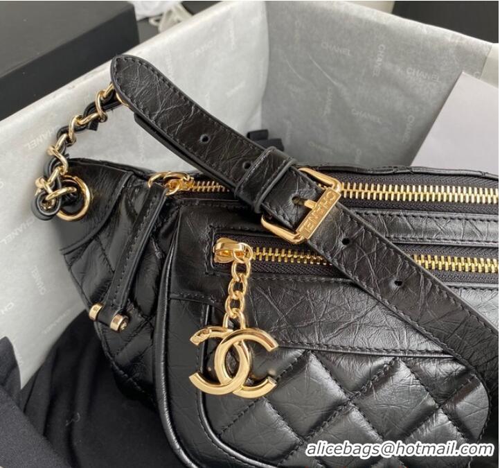 Luxury Discount Chanel pocket AS1077 Black