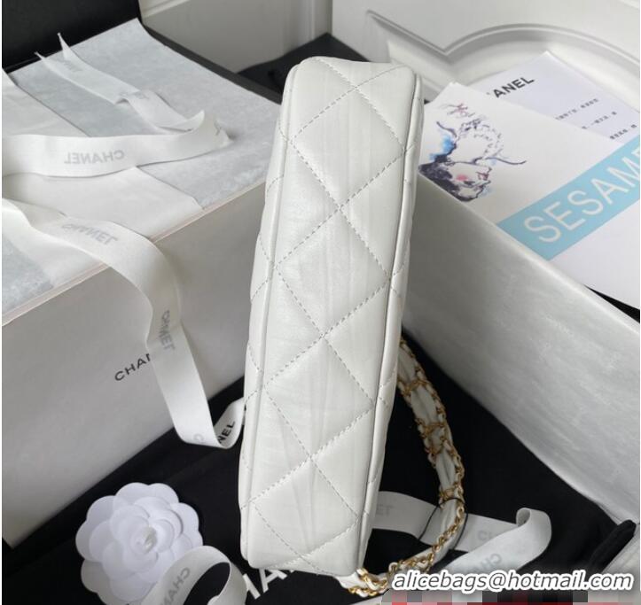 Buy Discount Chanel SMALL HOBO HANDBAG AS4422 White