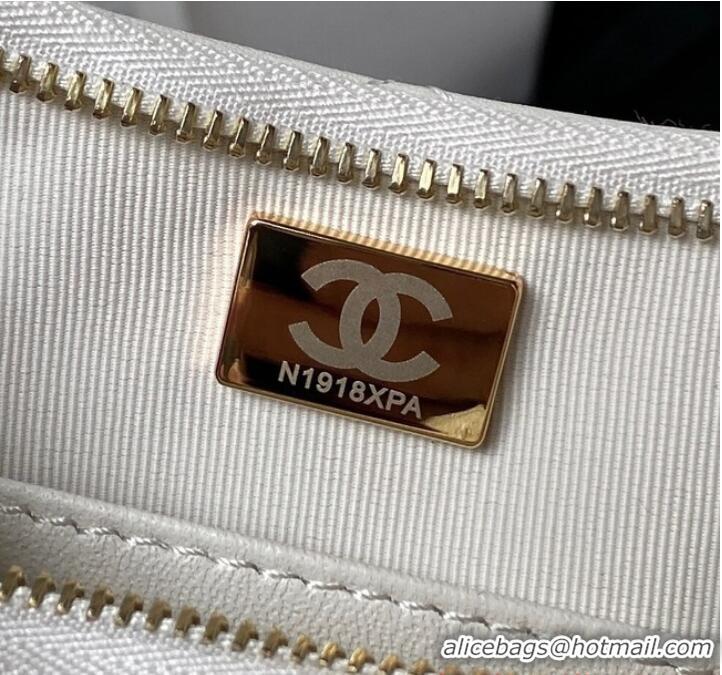 Buy Discount Chanel SMALL HOBO HANDBAG AS4422 White