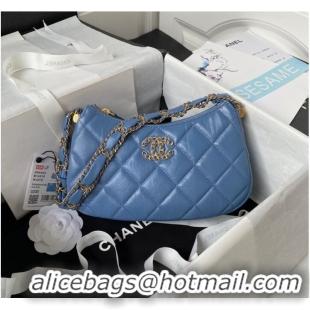 Luxury Cheap Chanel SMALL HOBO HANDBAG AS4422 Blue