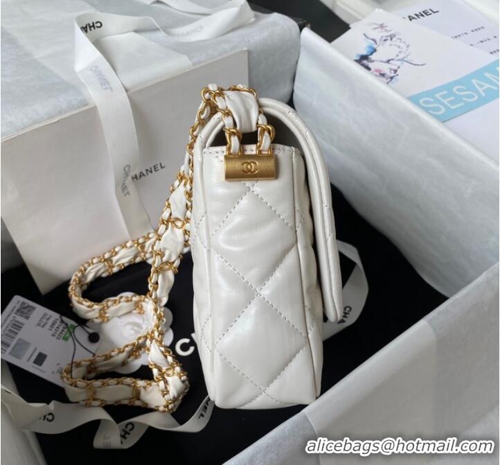 Top Grade Chanel SMALL FLAP BAG AS4423 White