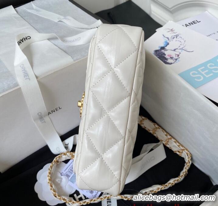 Top Grade Chanel SMALL FLAP BAG AS4423 White