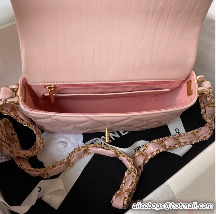 Good Quality Chanel SMALL FLAP BAG AS4423 Pink