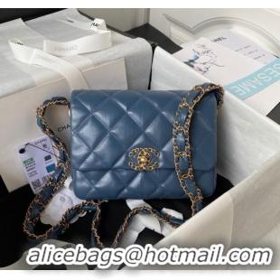 Super Quality Chanel SMALL FLAP BAG AS4423 Blue