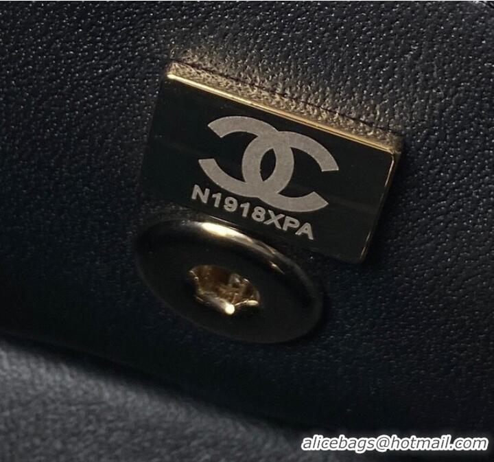 Unique Discount Chanel SMALL FLAP BAG WITH TOP HANDLE AS4469 black