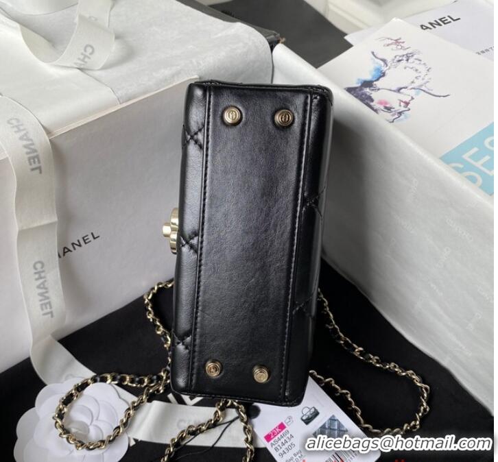 Unique Discount Chanel SMALL FLAP BAG WITH TOP HANDLE AS4469 black