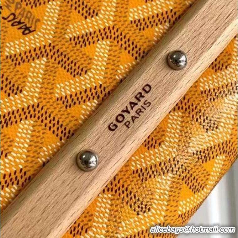 Best Design Goyard Original Monte-Carlo Clutch With Leather Strap 8981 Yellow