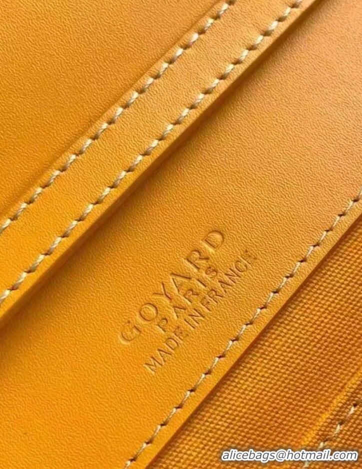 Best Design Goyard Original Monte-Carlo Clutch With Leather Strap 8981 Yellow