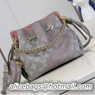 Famous Brand Louis Vuitton Mahina Leather FLIGHT MODE Bella M23388 Gray