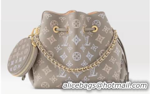 Famous Brand Louis Vuitton Mahina Leather FLIGHT MODE Bella M23388 Gray