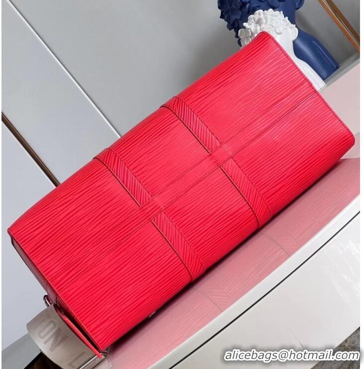 Famous Brand Louis Vuitton Keepall Bandouliere 50 M23721 Vermillion Red