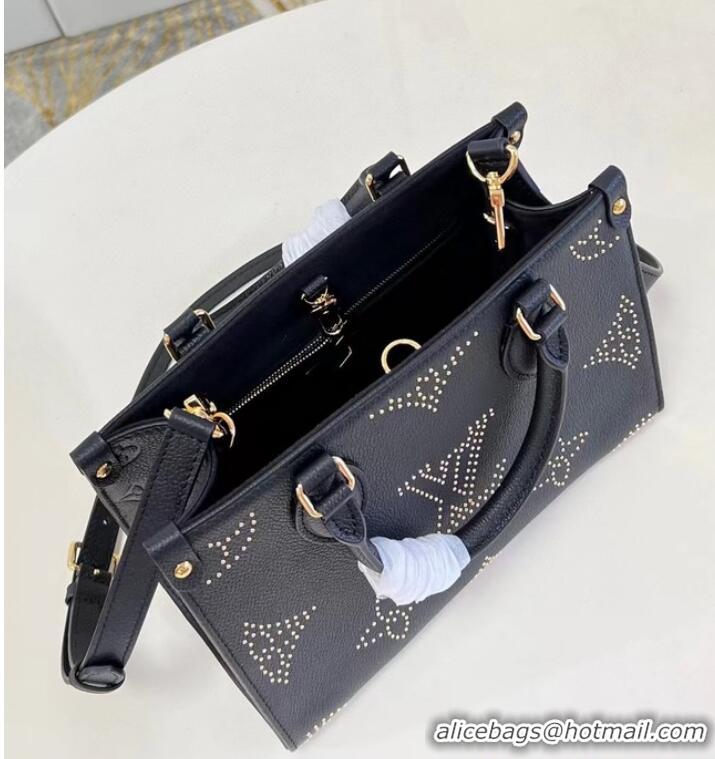 New Design Louis Vuitton Monogram Empreinte OnTheGo PM M46733 Black