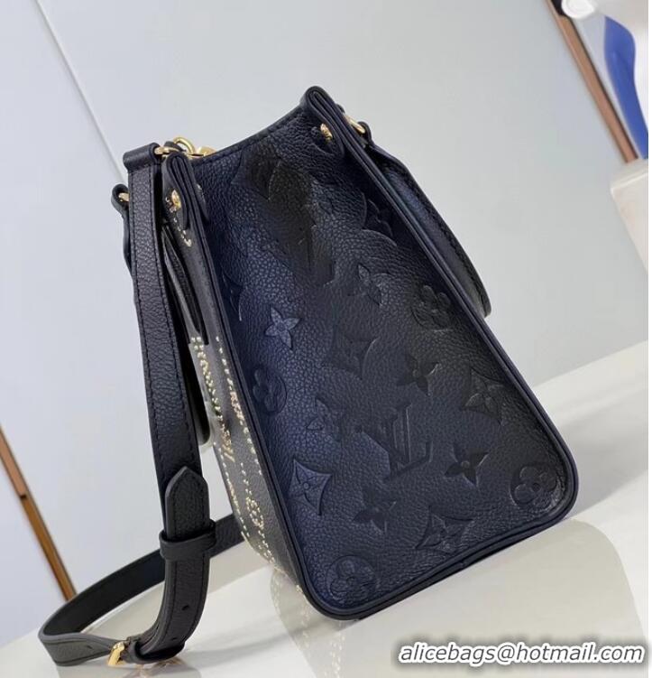 New Design Louis Vuitton Monogram Empreinte OnTheGo PM M46733 Black