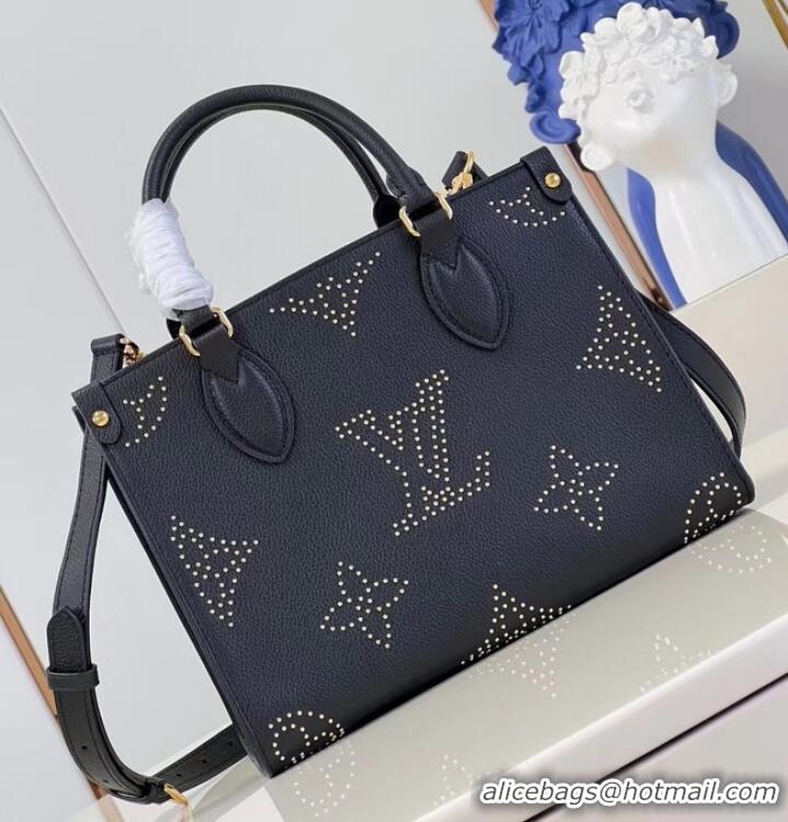 New Design Louis Vuitton Monogram Empreinte OnTheGo PM M46733 Black