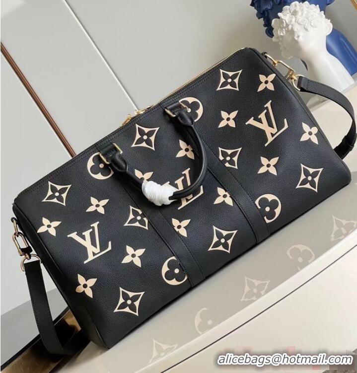 Famous Brand Louis Vuitton Keepall Bandouliere 45 M46671 Black