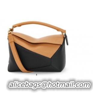 Top Quality Loewe Classic leather Puzzle bag 47398 black&brown