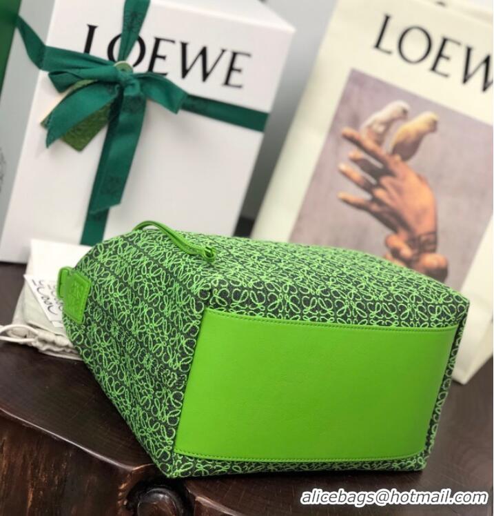 Super Quality Loewe Miniature Anagram Jacquard and cow leather bag 651420 Green