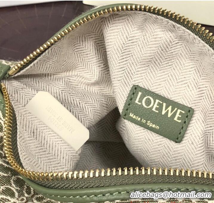 Good Taste Loewe Miniature Anagram Jacquard and cow leather bag 651420 Green&avocado green