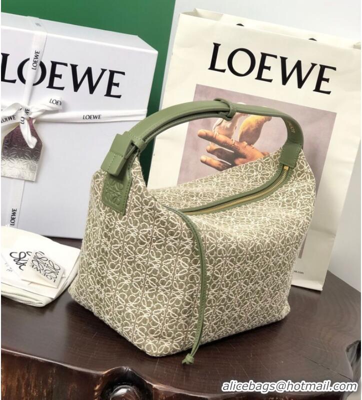 Good Taste Loewe Miniature Anagram Jacquard and cow leather bag 651420 Green&avocado green