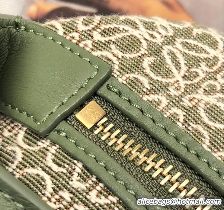 Good Taste Loewe Miniature Anagram Jacquard and cow leather bag 651420 Green&avocado green