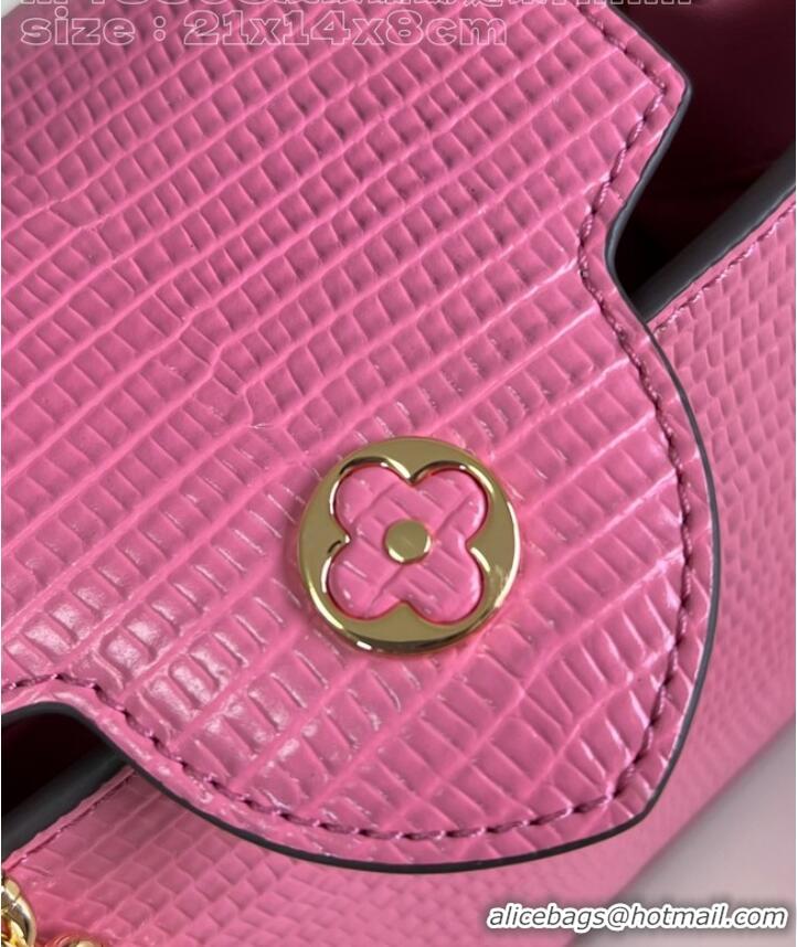 Promotional Louis Vuitton Capucines Mini Lizard print N81209 Rose